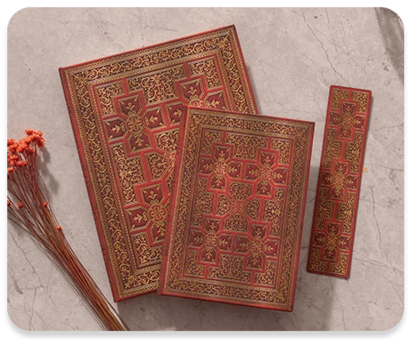 Folger Shakespear war of the roses design for hardcover journal and document folder.